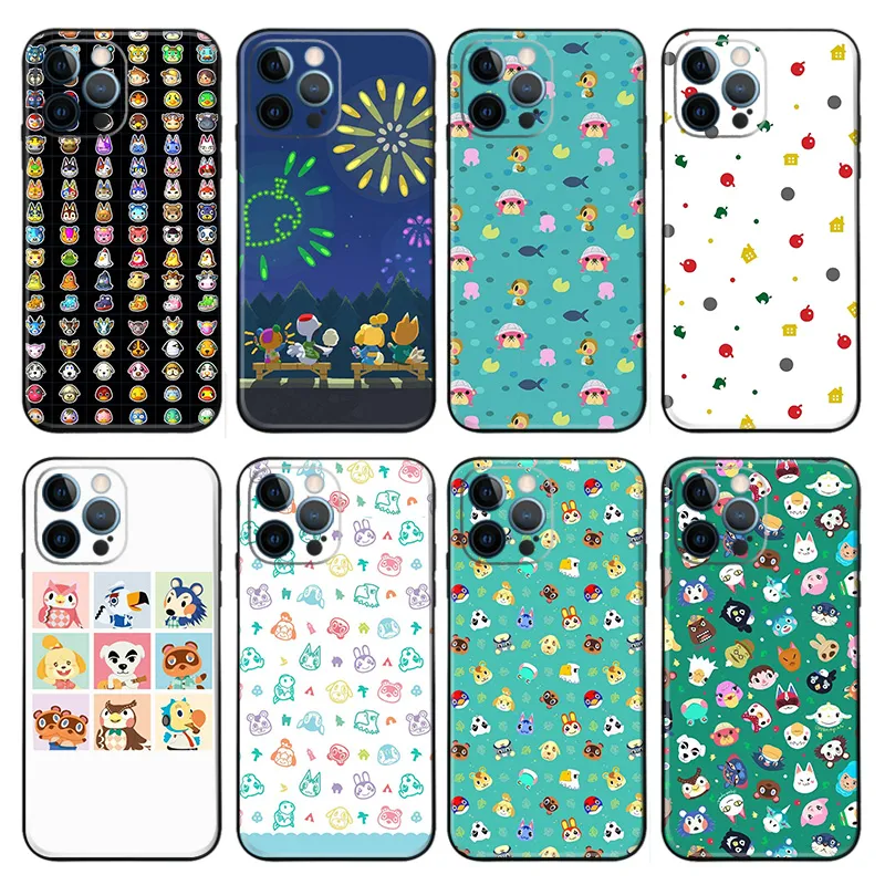 Island Life Pattern — Villagers Icons Fireworks Grid Game Phone Case
