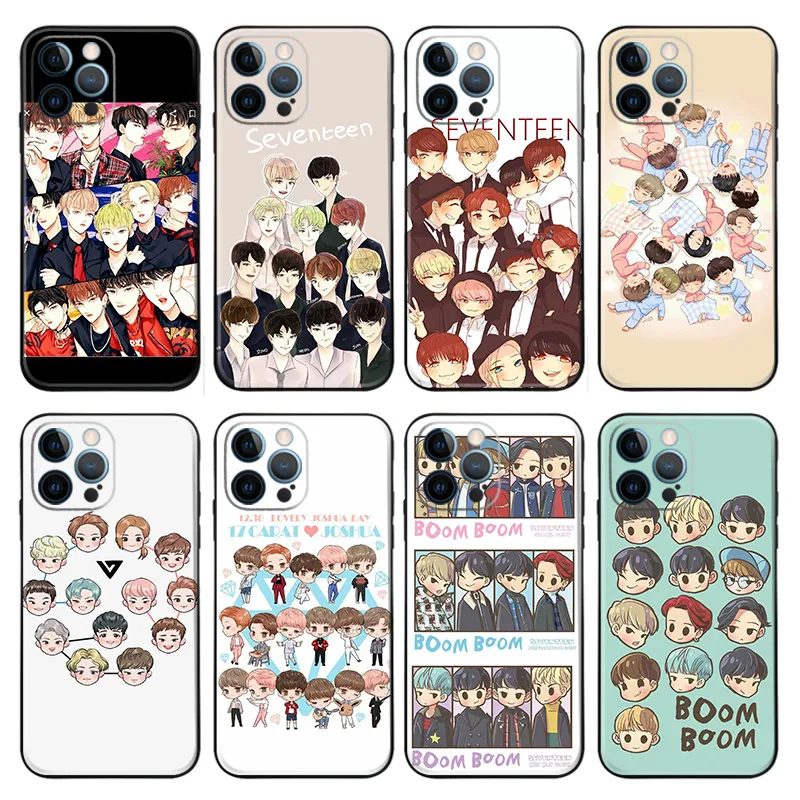 SEVENTEEN — Kpop Idol Chibi Cartoon Members Phone Case