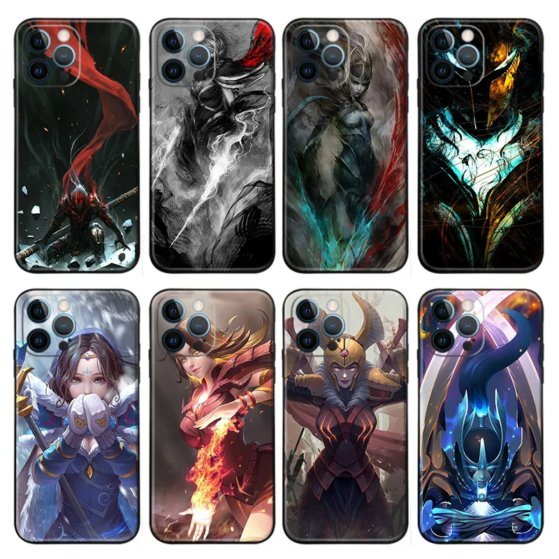 League of Legends — Champion Splash Art and Dark Fantasy Style Phone Case