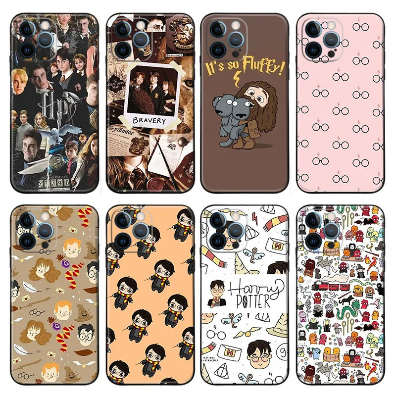 Wizard Tales — Cute Chibi Characters and Collage Pattern Phone Case
