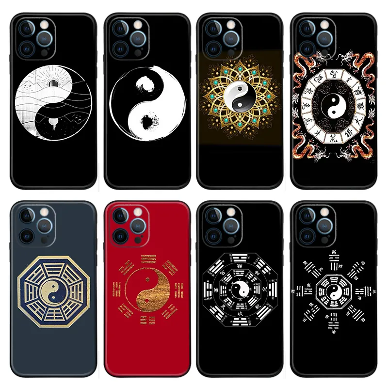 Yin Yang & Bagua — Taoist Symbol Matte Phone Case