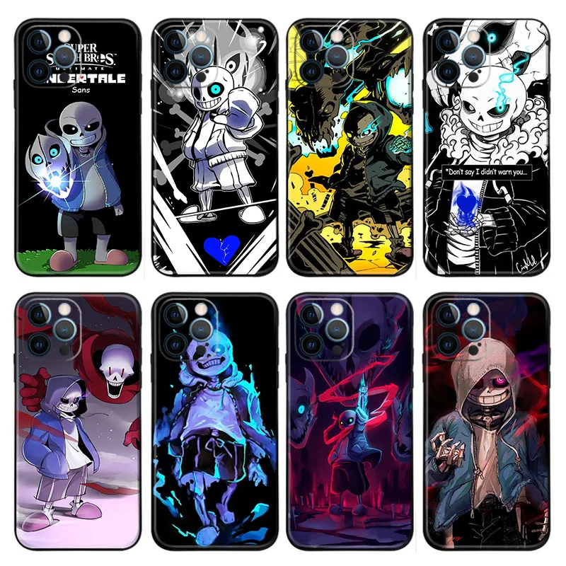 Undertale — Sans & Gaster Blaster Anime Matte Phone Case