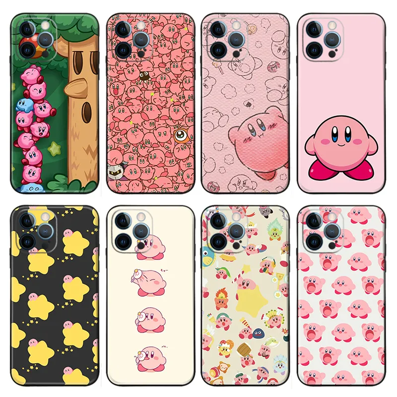 Kirby — Cute Pink Character Soft Silicone Phone Case