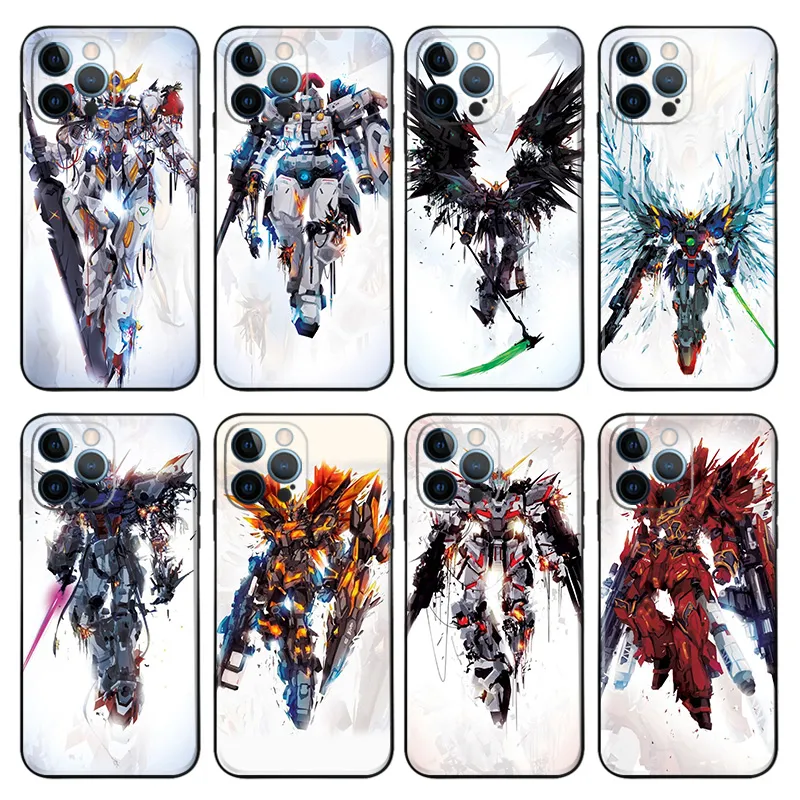Gundam — Artistic Watercolor Mecha Splash Phone Case