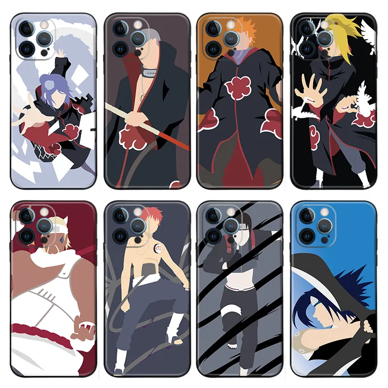 Ninja Anime — Akatsuki and Ninja SilhouAlien Visitorte Minimalist Phone Case