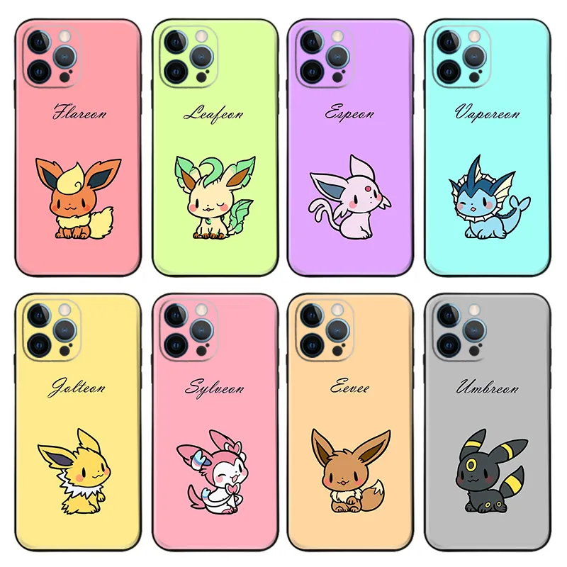 Creature Collection — Eevee and Eevolutions Pastel Minimalist Phone Case