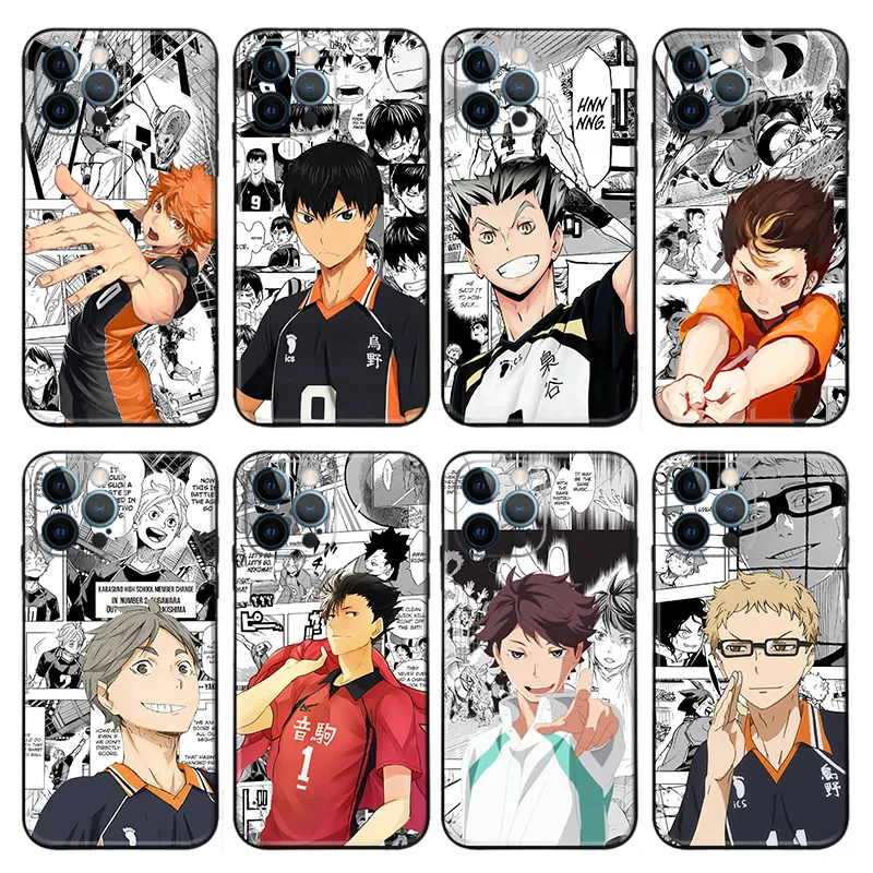 Haikyu!! — Manga Panels & Character Portrait Phone Case