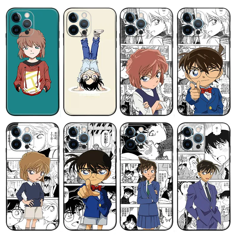 Phone Case Closed — Conan & Haibara Manga Panel Matte Phone Case