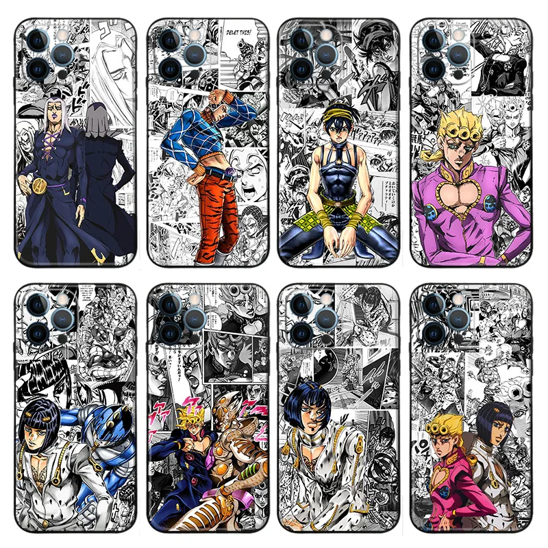 JOJO Anime — Golden Wind Manga Panel Collage Matte Phone Case