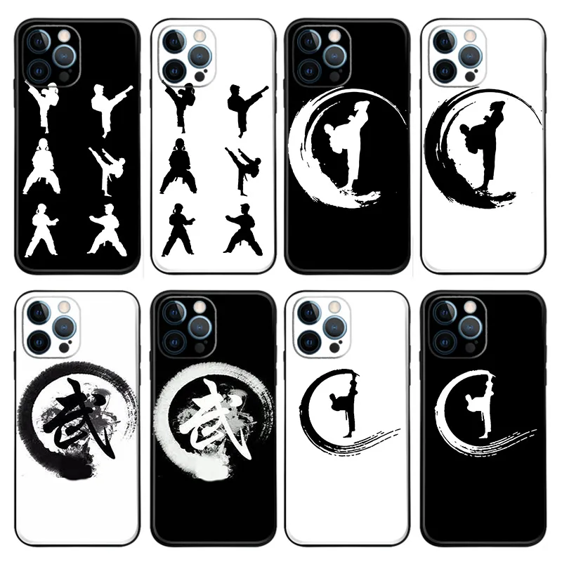 Martial Arts — Ink Wash Martial Arts & Kanji Matte Phone Case