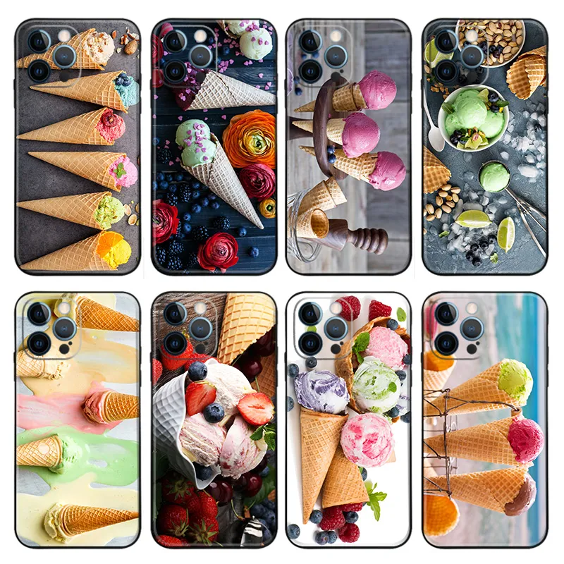 Ice Cream & Desserts — Multi-Flavor Waffle Cones Row Phone Case