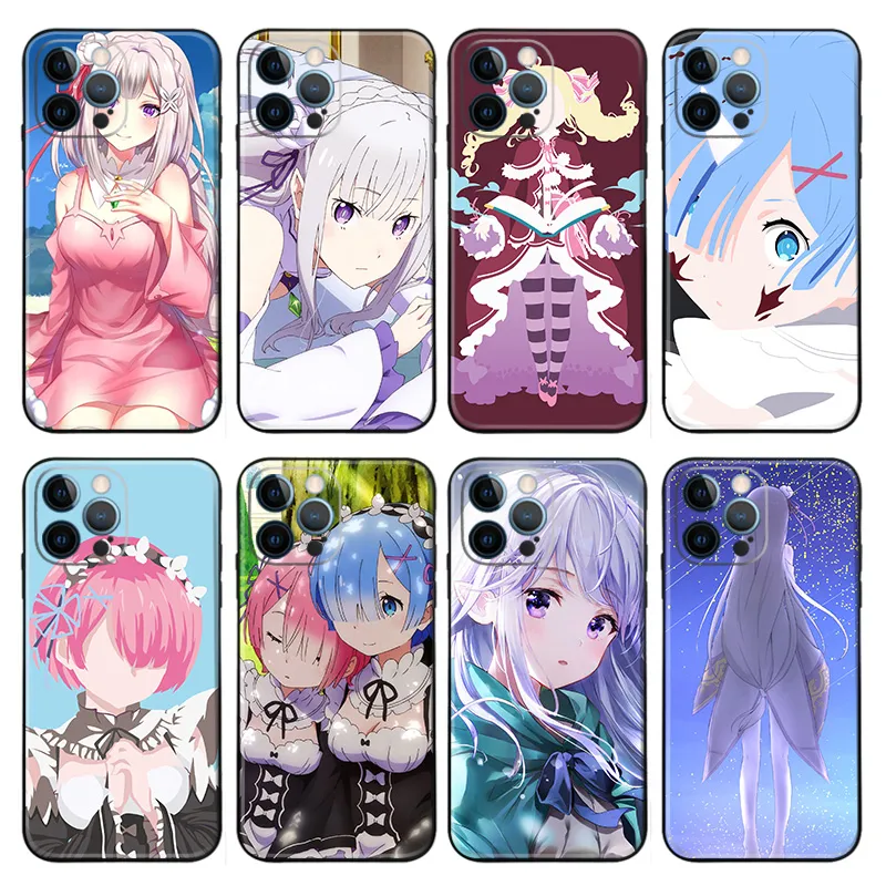Re:Zero — Emilia & Rem Memory Snow Anime Phone Case