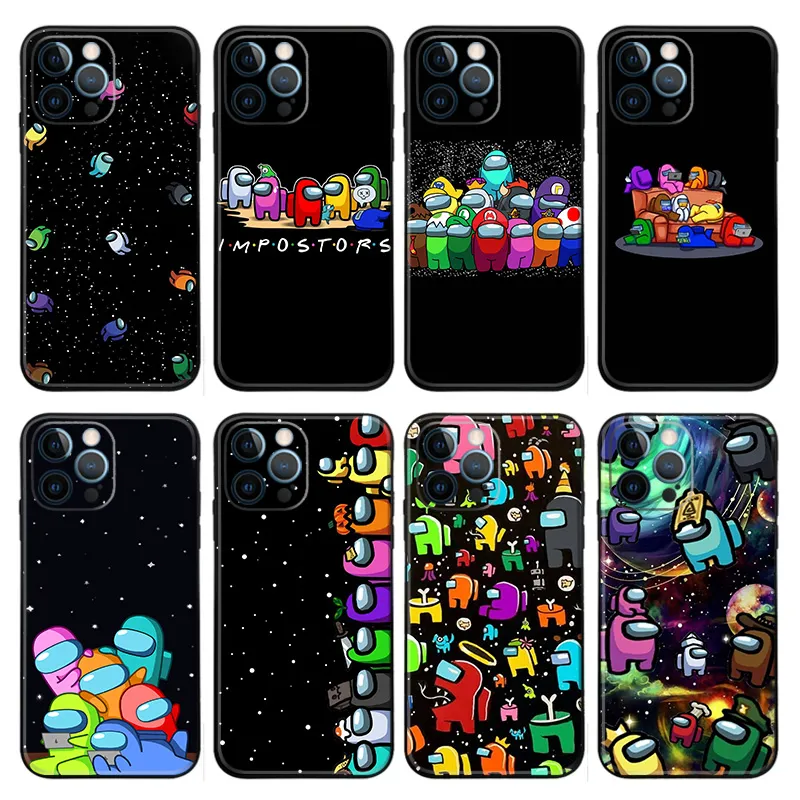Among Us — Crewmates Starry Space Phone Case