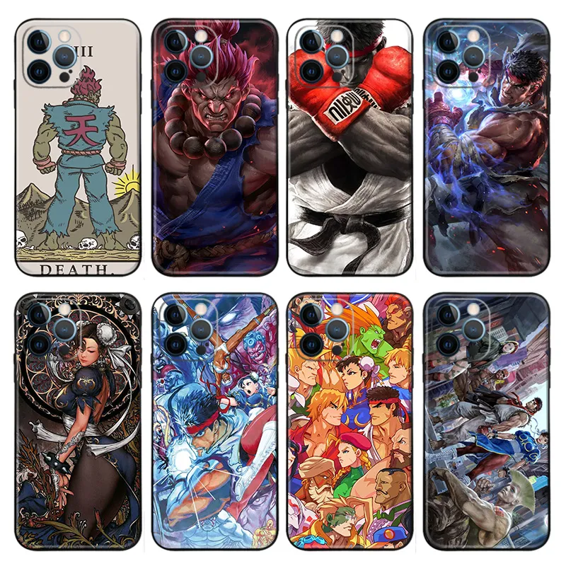 StreAlien Visitor Fighter — Ryu & Akuma Arcade Fighting Phone Case