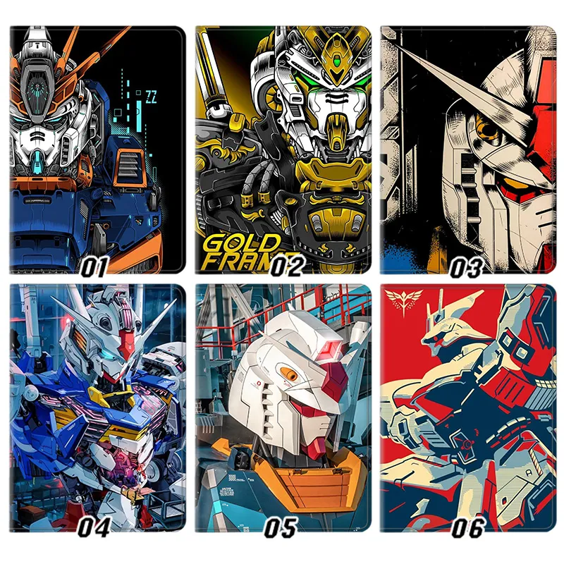 Gundam Mecha Anime Mechanical Graphic Soft Folio Tablet Case
