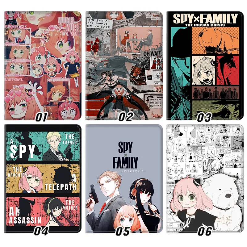 Spy x Family Anya Loid Yor Forger Cute Anime Trifold Stand Tablet Case
