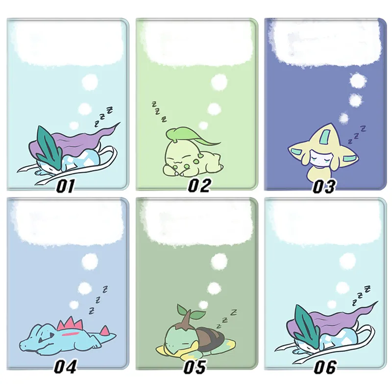 Creature Collection Suicune Chikorita Jirachi Sleeping Cute Trifold Stand Tablet Case