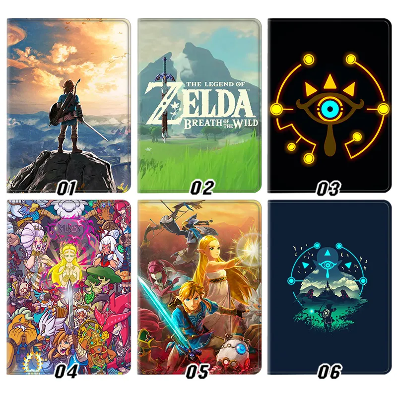 Hyrule Legend Breath of the Wild Link Hyrule Legend Sheikah Eye Trifold Stand Tablet Case
