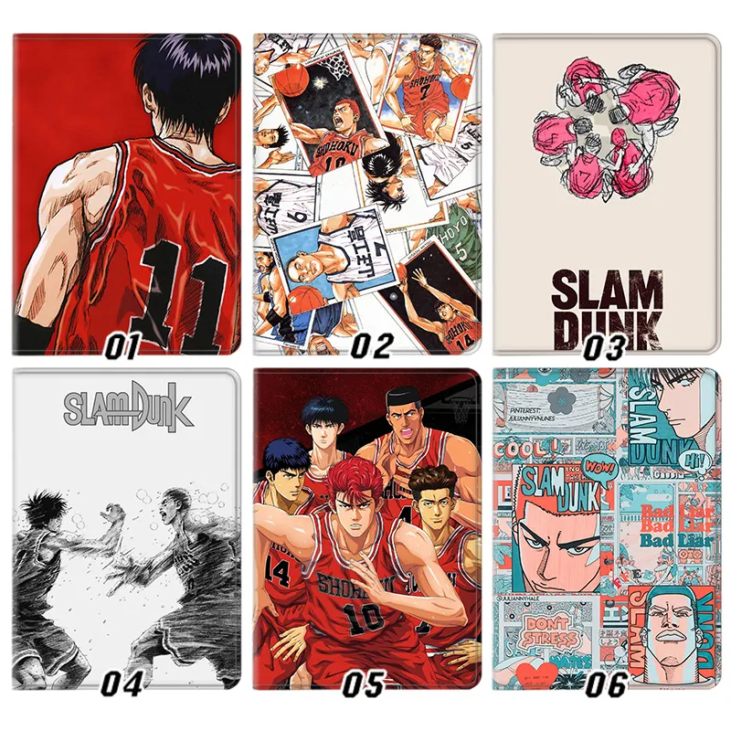 Slam Dunk Hanamichi Sakuragi Kaede Rukawa Shohoku Trifold Stand Tablet Case