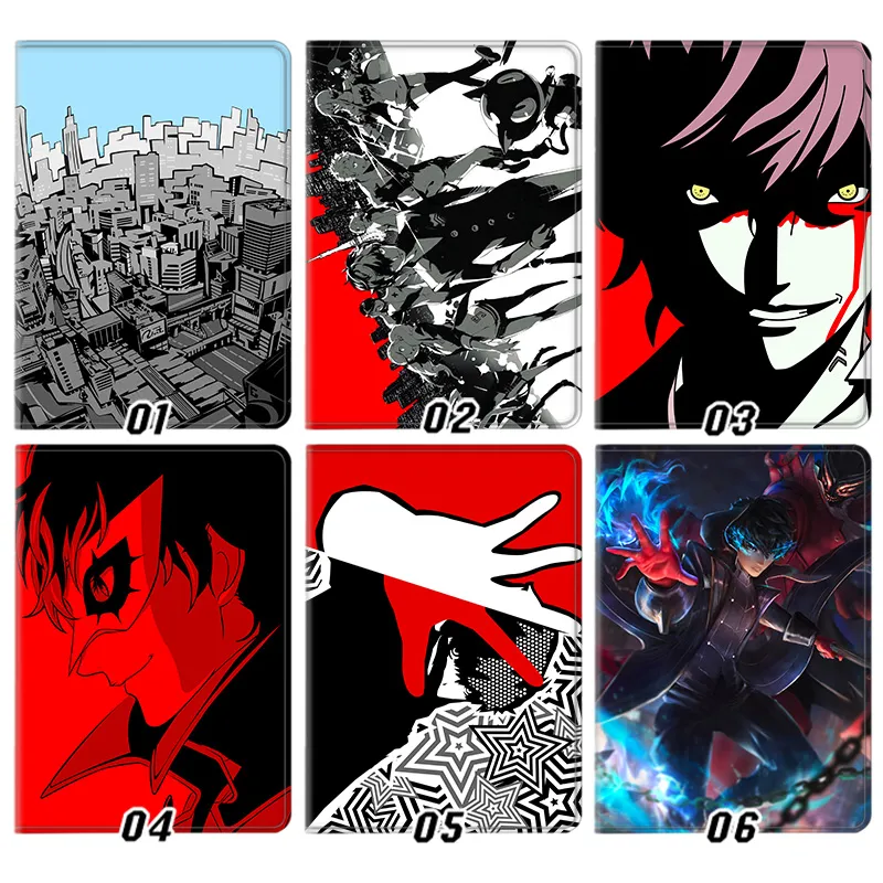 Persona 5 Joker Phantom Thieves Graphic Trifold Stand Tablet Case