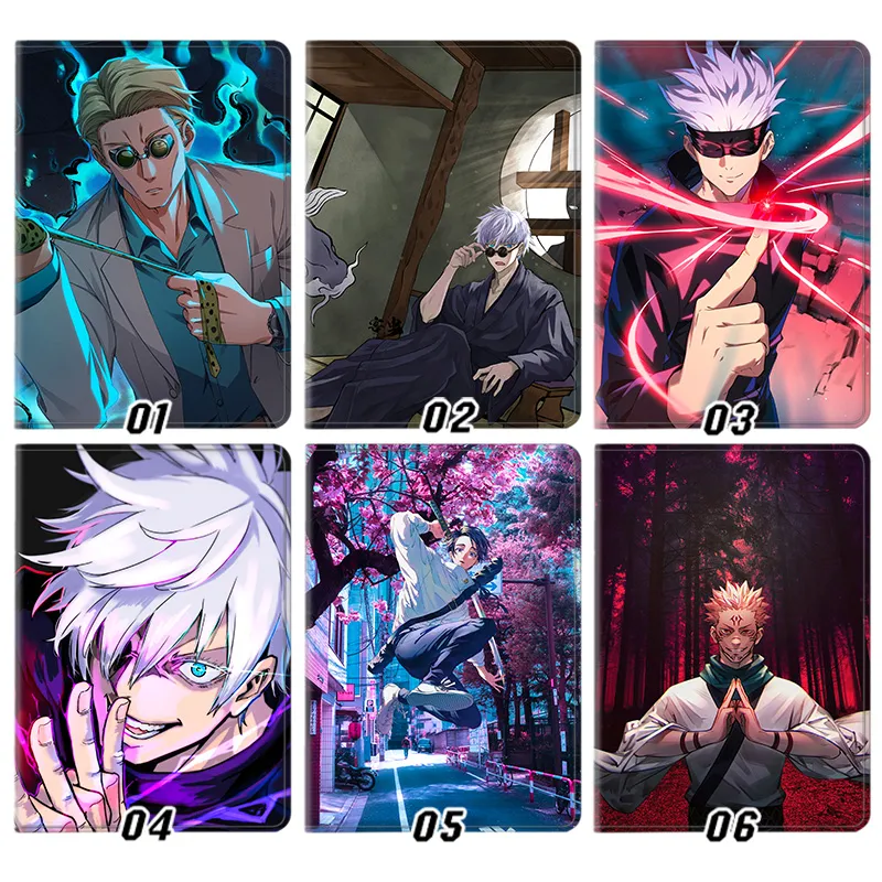 Curse Exorcist Gojo Satoru Nanami Sukuna Trifold Stand Tablet Case