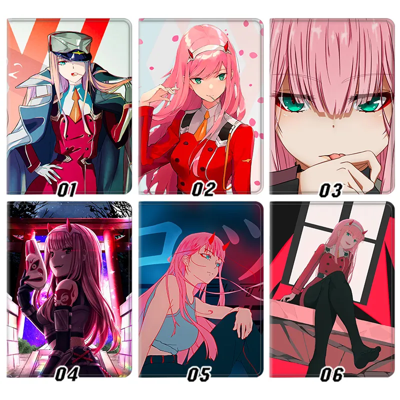 Darling in the Franxx Zero Two Anime Graphic Trifold Stand Tablet Case