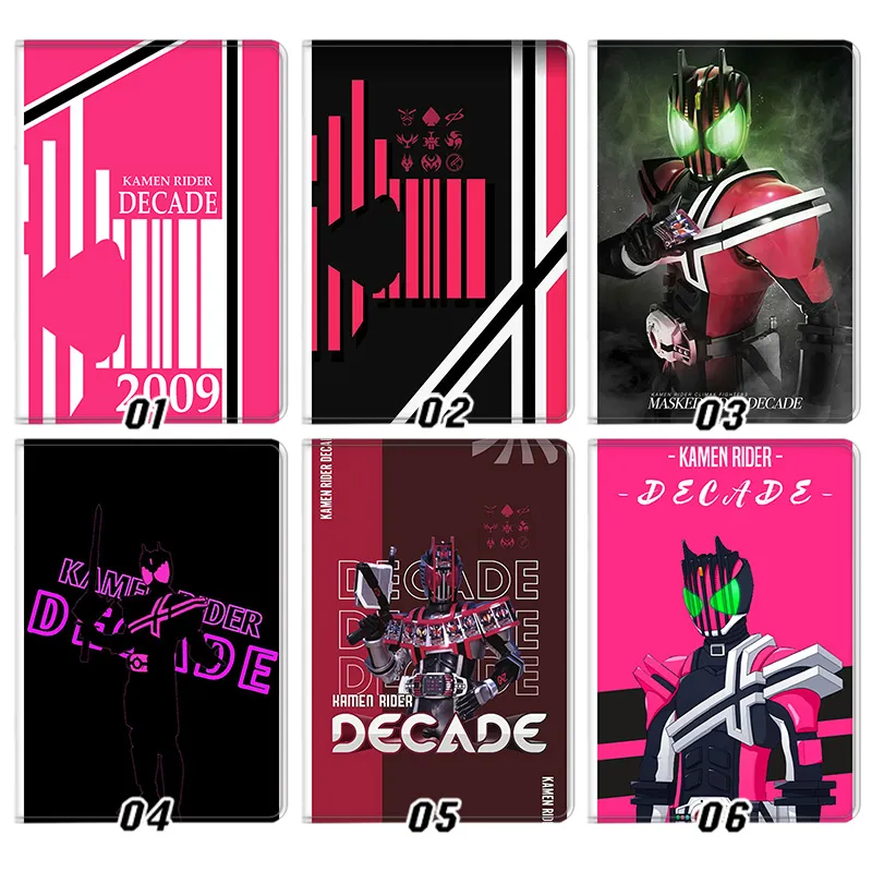 Kamen Rider Decade Logo & ComplAlien Visitore Form Graphic Silk Texture Flip Leather Tablet Case