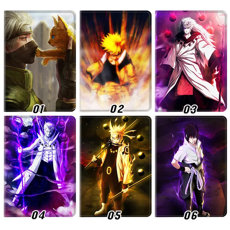 Ninja Anime Sage of Six Paths Ninja Anime Kakashi Madara Obito Anime Graphic Trifold Stand Tablet Case