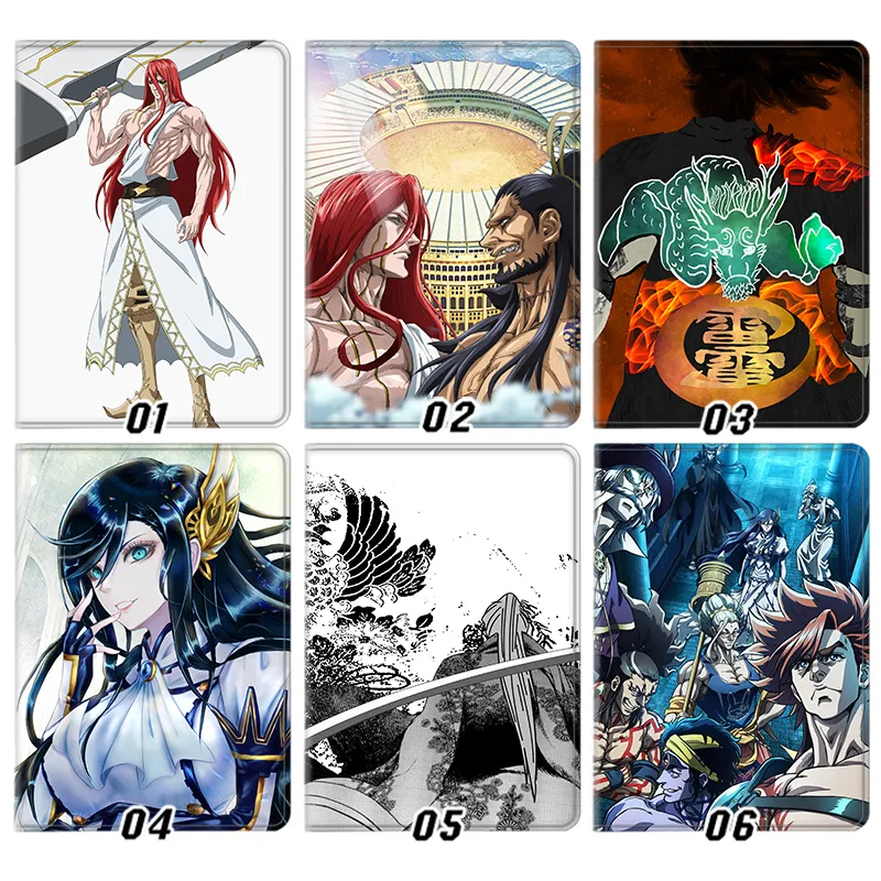Record of Ragnarok Thor Lu Bu Brunhilde Anime Graphic Trifold Stand Tablet Case