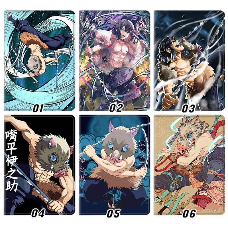 Blade Corps Inosuke Hashibira Beast Breathing Anime Graphic Trifold Stand Tablet Case