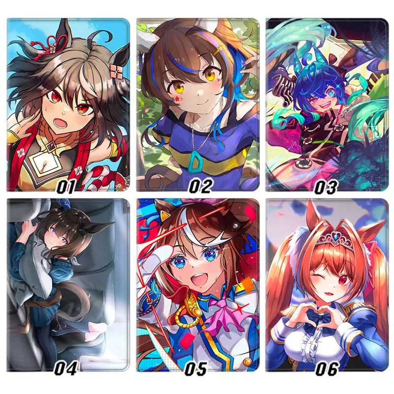 Uma Musume PrAlien Visitorty Derby Kitasan Black Tokai Teio Anime Graphic Trifold Stand Tablet Case