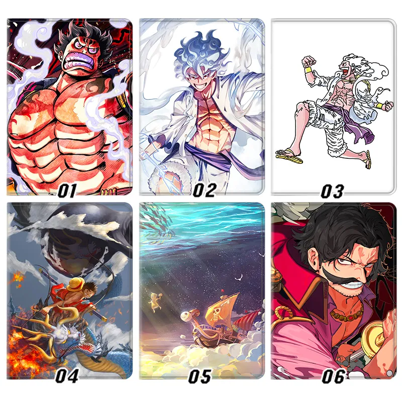 Pirate Voyage Luffy Gear 5 Roger Anime Graphic Trifold Stand Tablet Case
