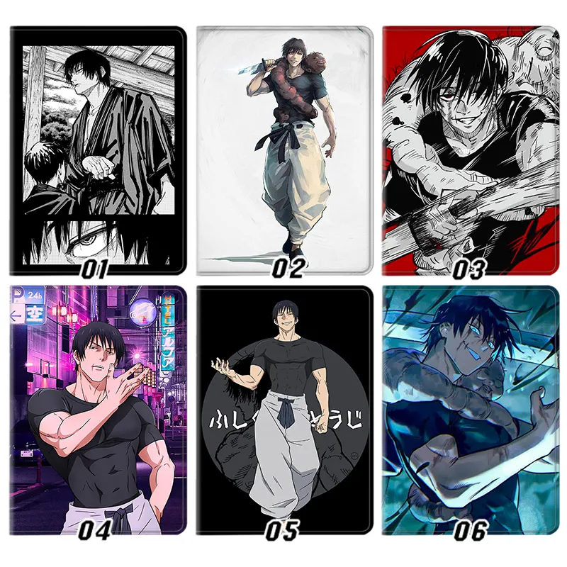 Curse Exorcist Toji Fushiguro Anime Graphic Trifold Stand Tablet Case