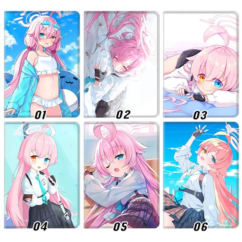 Blue Archive Hoshino Anime Graphic Trifold Stand Tablet Case