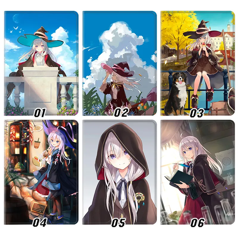 Wandering Witch The Journey of Elaina Anime Graphic Trifold Stand Tablet Case