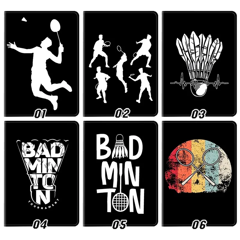 Badminton Shuttlecock Graphic Trifold Stand Tablet Case