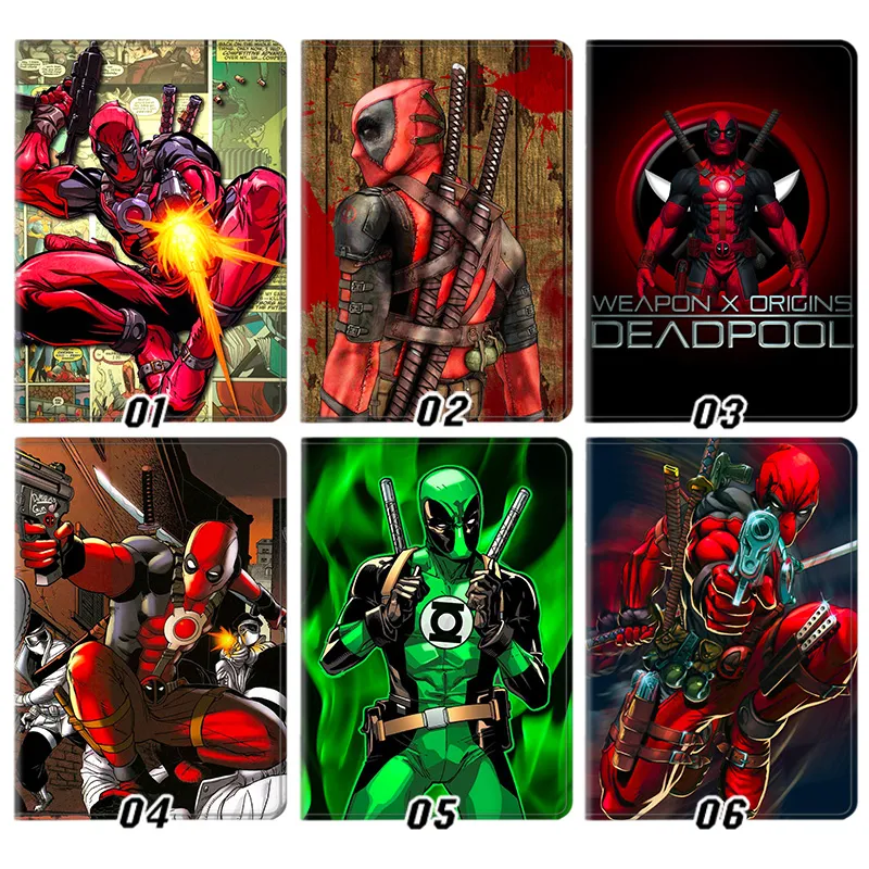 Deadpool Hero Comic Comics - Merc with a Mouth Antihero Comic Artwork Folio Tablet Case