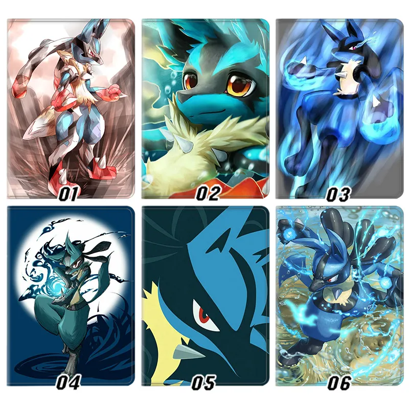Creature Collection Lucario - Fighting Steel Type Aura Sphere Anime Folio Tablet Case