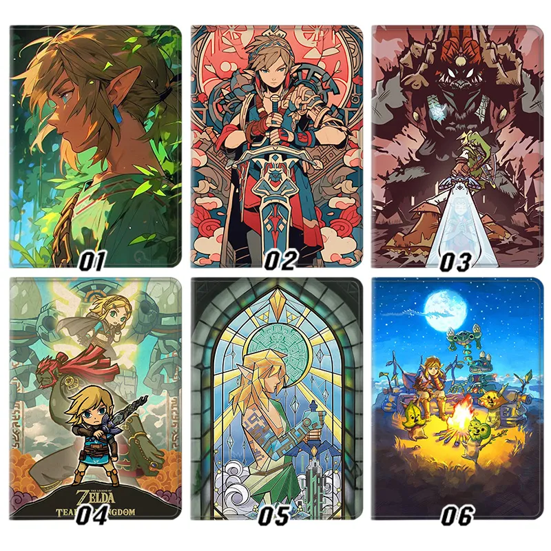 Hyrule Legend Tears of the Kingdom - Link and Hyrule Legend Game Artwork Folio Tablet Case