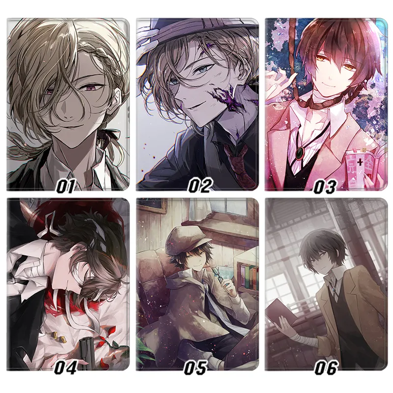Bungo Stray Dogs - Osamu Dazai and Chuya Nakahara Anime Character Folio Tablet Case