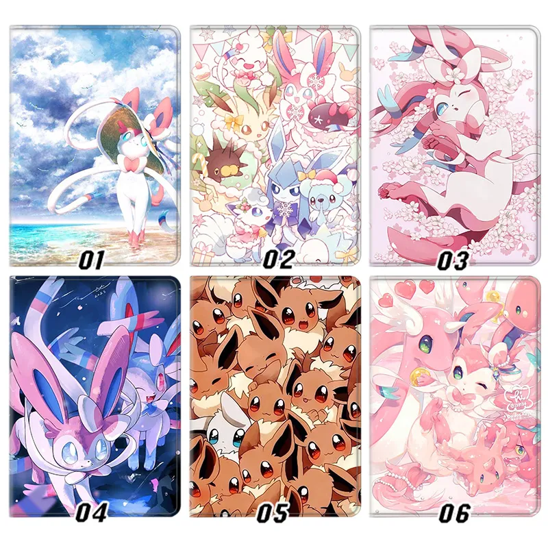Creature Collection Sylveon - Cute Eeveelution Fairy Type Anime Artwork Folio Tablet Case
