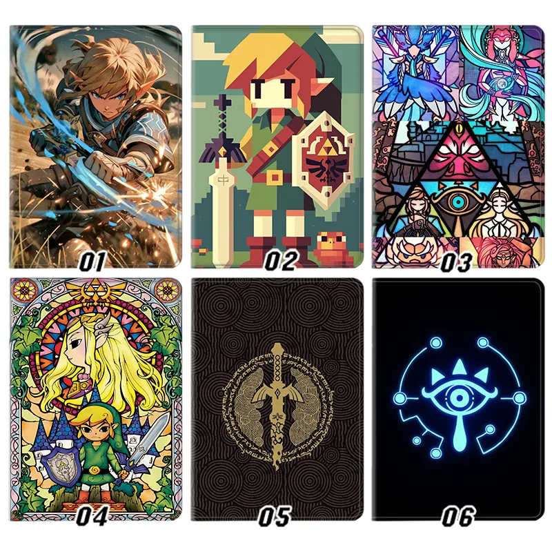 Hyrule Legend - Link and Sheikah Eye Game Artwork Folio Tablet Case