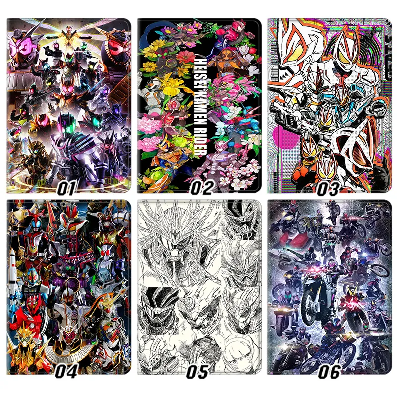 Kamen Rider - Heisei and Reiwa All Riders Generation Collage Folio Tablet Case