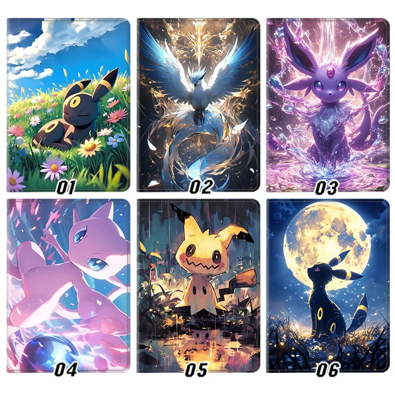 Creature Collection - Pikachu Mimikyu Mew Umbreon Espeon Articuno Anime Folio Tablet Case