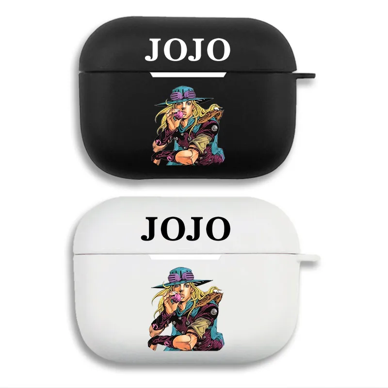 JoJo Bizarre Adventure Gyro Zeppeli Steel Ball Run Anime Graphic Matte Soft Silicone AirPods Case Cover