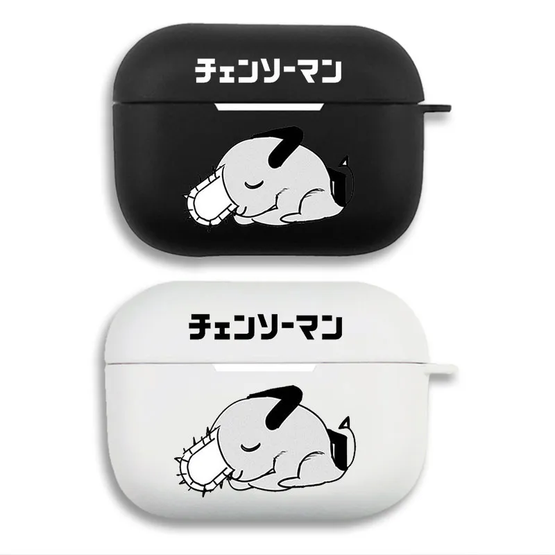 Chainsaw Man Pochita Cute Sleeping Graphic Matte Soft Silicone AirPods Case Cover