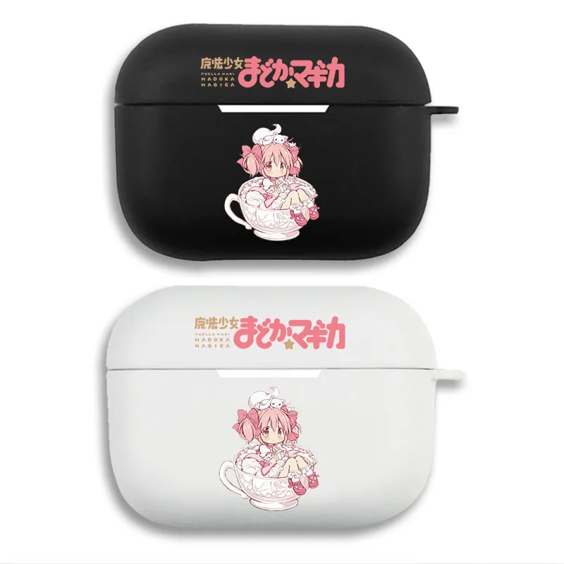 Puella Magi Madoka Magica Kaname Madoka Matte Soft Silicone AirPods Case Cover