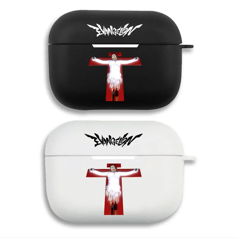 EVA Anime Lilith on Cross Logo Anime Matte Soft AirPods Case