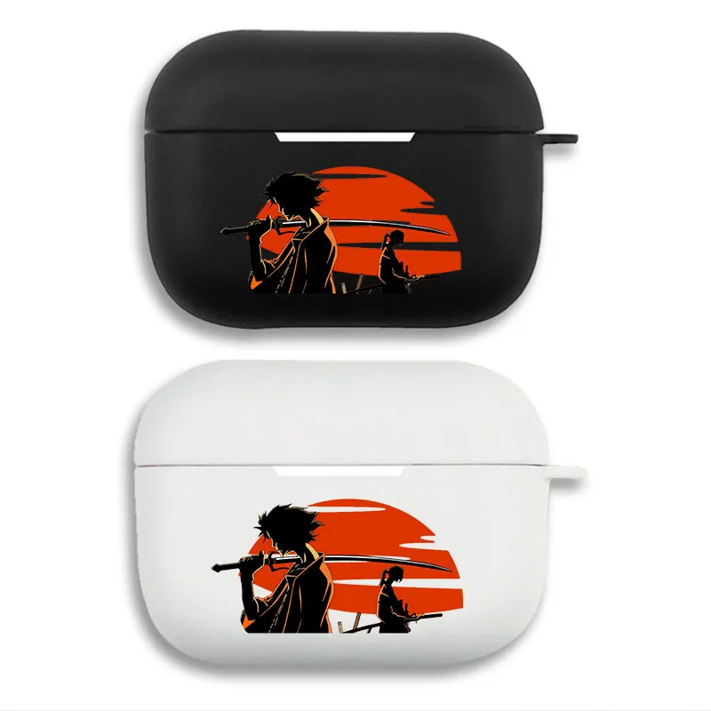 Samurai Champloo Mugen Jin SunsAlien Visitor SilhouAlien Visitorte Anime Matte Soft AirPods Case