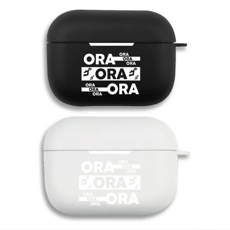 JOJO Anime Jotaro Kujo ORA ORA Text Anime Matte Soft AirPods Case